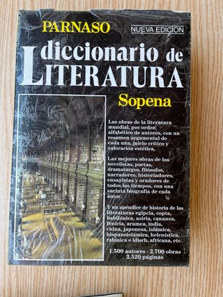 Parnaso diccionario Sopena de literatura