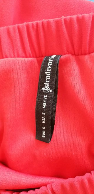 Vestido largo rojo sin tirantes
