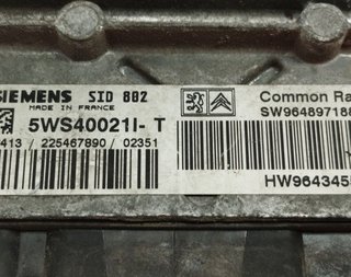 Citroen 9643455080 centralita motor uce c3 5186553