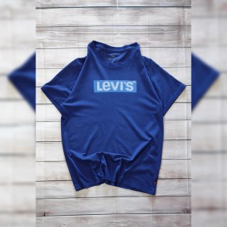 Camiseta Levi's Manga Corta Azul Logo Vintage