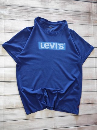 Camiseta Levi's Manga Corta Azul Logo Vintage