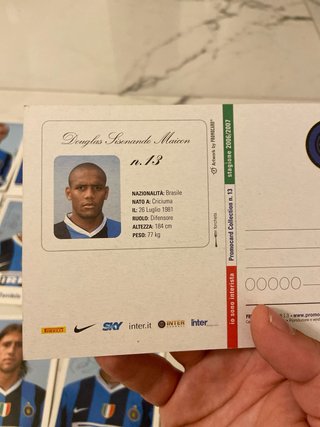 Cartoline Giocatori Inter 2006/2007