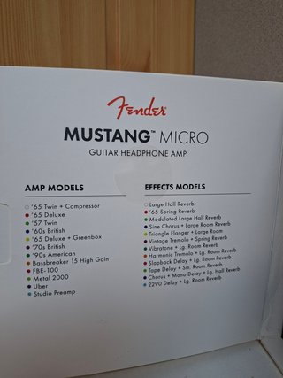 Fender Mustang Micro Amplificador Guitarra