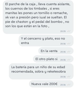Batería infantil Millenium