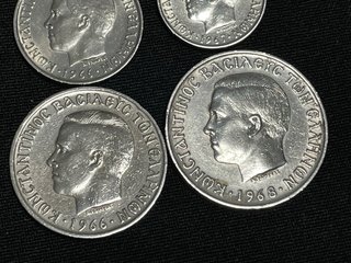 Lote serie 4 monedas dracmas reino Grecia