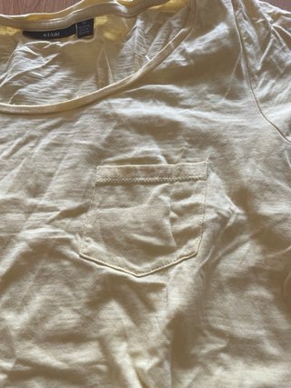 Camiseta Kiabi Mujer Talla M Amarilla