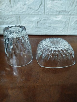 Lote 9 Vasos Duralex y Bol Cristal
