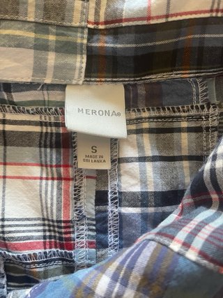 Camisa Merona cuadros talla S