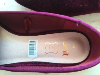 Zapatos de terciopelo morado talla 41