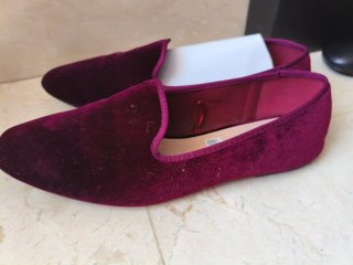 Zapatos de terciopelo morado talla 41