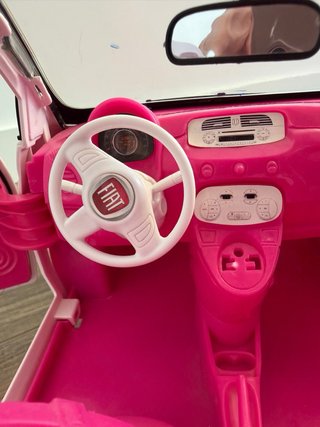 Macchina Barbie Fiat 500 Rosa