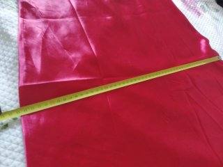 Camisón de raso rosa/rojo talla única