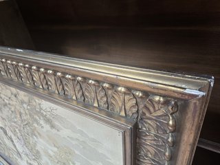 Arazzo Jacquard con Cornice Dorata