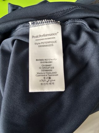 Camiseta Peak Performance Azul Talla XL