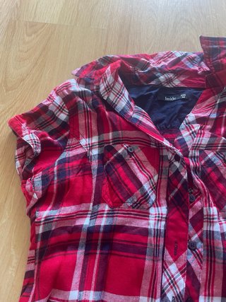 Camisa cuadros roja Inside Talla M