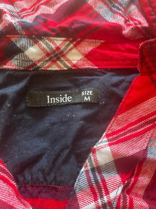 Camisa cuadros roja Inside Talla M