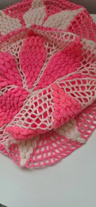 Set 2 fundas cojín vintage flor rosa