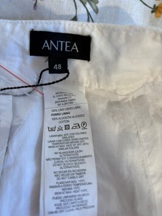 Falda Antea lino Blanca Talla M neuva con etiqueta