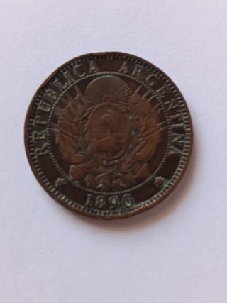 Moneta 2 Pesos Dos Centavos Bronzo