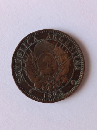 Moneta 2 Pesos Dos Centavos Bronzo