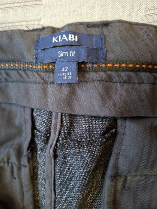 Pantalón Chino Kiabi Talla 42 Gris
