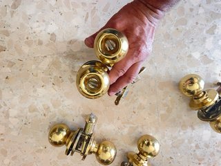 Pomos de puerta dorados (juego de 6)