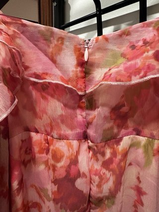 Vestido largo floral Stradivarius