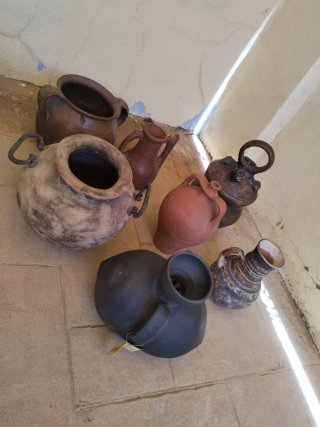 Conjunto cerámica antigua.