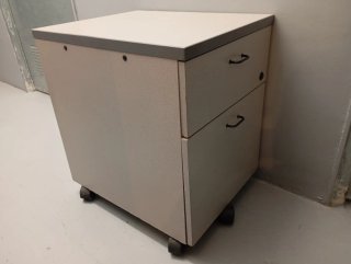 Cajonera archivador madera y metal