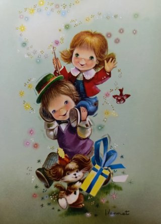 Lote de 17 Postales Ilustradas