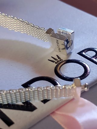 Pulsera Pandora Rejilla Plata