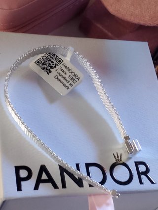 Pulsera Pandora Rejilla Plata
