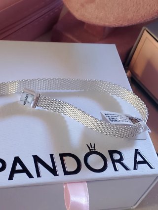 Pulsera Pandora Rejilla Plata