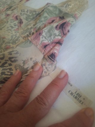Camisón seda con encaje floral
