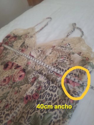 Camisón seda con encaje floral