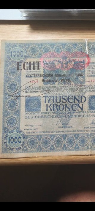 Billete Austria 1000 Coronas 1919