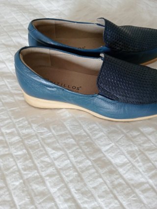 Zapatos Pitillos Azul Marino