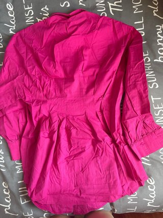 Camisa larga fucsia
