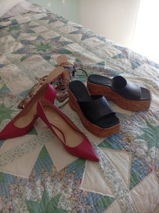 Lote Zapatos Mujer Tacón , Cuña y sandalias
