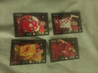 4 Cromos Icons Internationals Fútbol