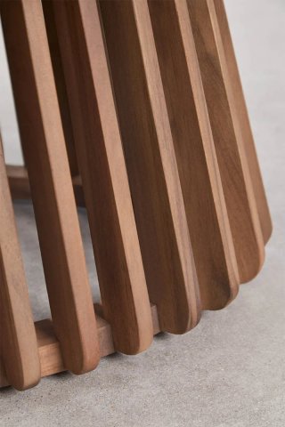 Mesa centro redonda madera acacia 80cm