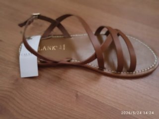 Sandalias Calank Cuero Talla 39