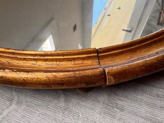 Antiguo espejo francés madera dorado