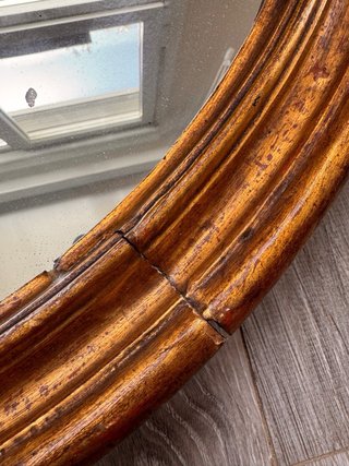 Antiguo espejo francés madera dorado