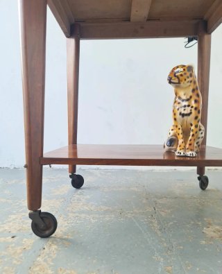 Carrito auxiliar Mid-Century madera. Vintage 60s.