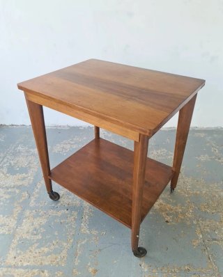 Carrito auxiliar Mid-Century madera. Vintage 60s.
