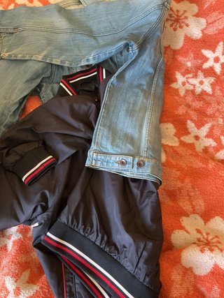 Chaquetas hombre azul y negra
