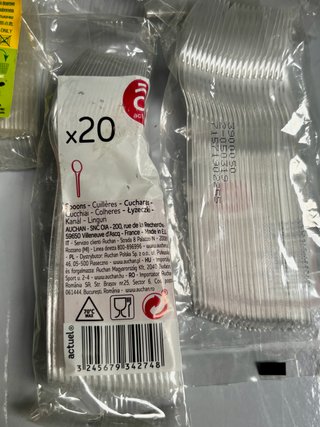 Lotto 100 cucchiaini biodegradabili Green PLA