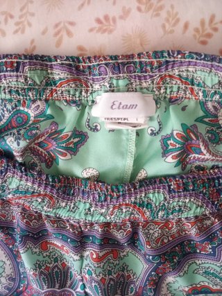 Pantalón corto pijama Etam estampado tipo lencero