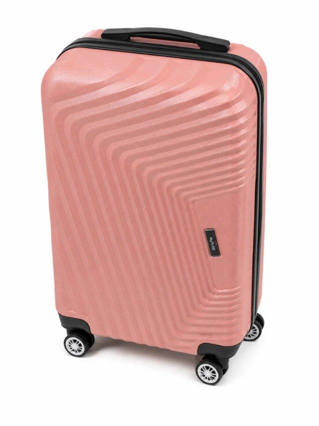 Maleta rosa de viaje